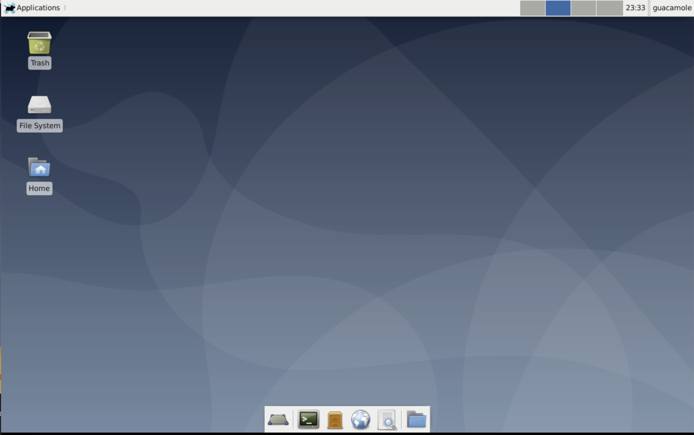 The Guacamole remote desktop provides access to your Linode through a web browser. The Guacamole remote desktop provides access to your Linode through a web browser.
